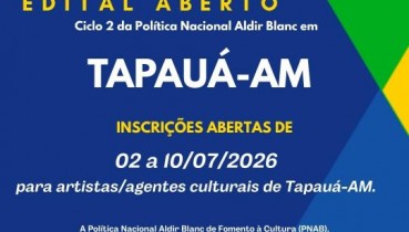 EDITAL DA POL�TICA NACIONAL ALDIR BLANC CICLO 2